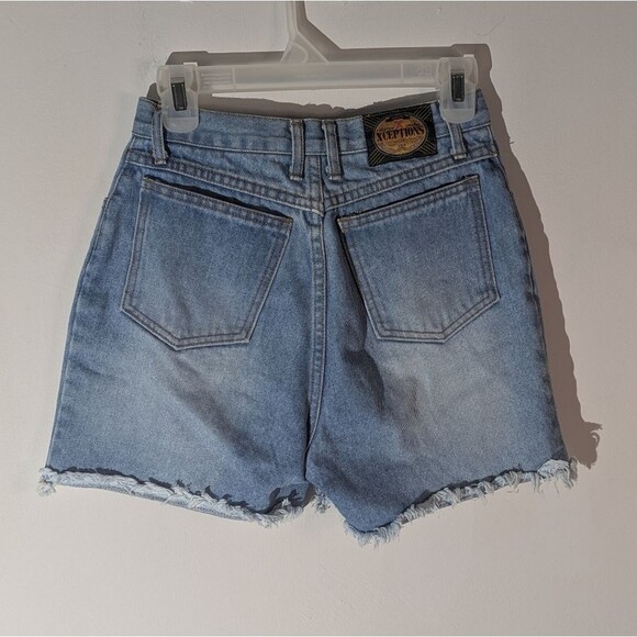Vintage Xception Denim High Rise Cut Off Jean Shorts - Picture 5 of 8